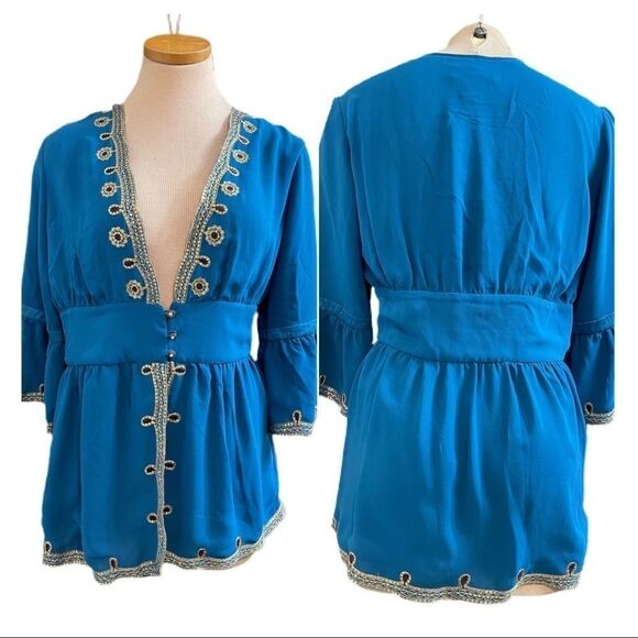 Soft Surroundings Bell Sleeves Blouse Shirt Top - Picture 1 of 13